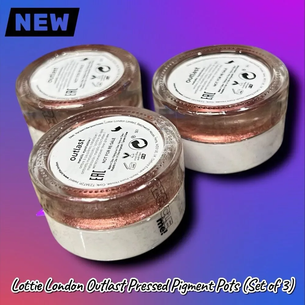 New NWT – Lottie London Outlast Pressed Pigment Pots (Set of 3)